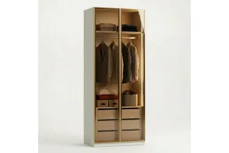 Dora 2-door Wardrobe Wıth Glass Doors - Gd 5