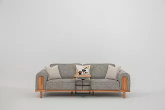 Fora Triple Sofa Gray