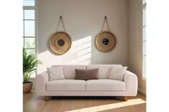 Kapadokya Triple Sofa Cream