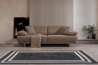 Loft Triple Sofa Brown